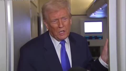 President Trump speaks to reporters prior to arrival at Joint Base Andrews