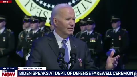 Biden at DOD Farewell Ceremony: ‘I’m Proud to Have Appointed the First Woman"