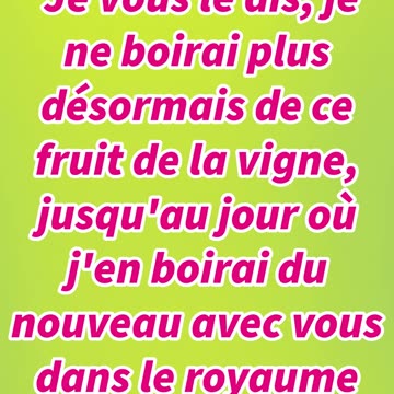 "La Promesse du Royaume à Venir" Matthieu 26:29#shortvideo #youtube #jesus #ytshorts #shortvideo #yt