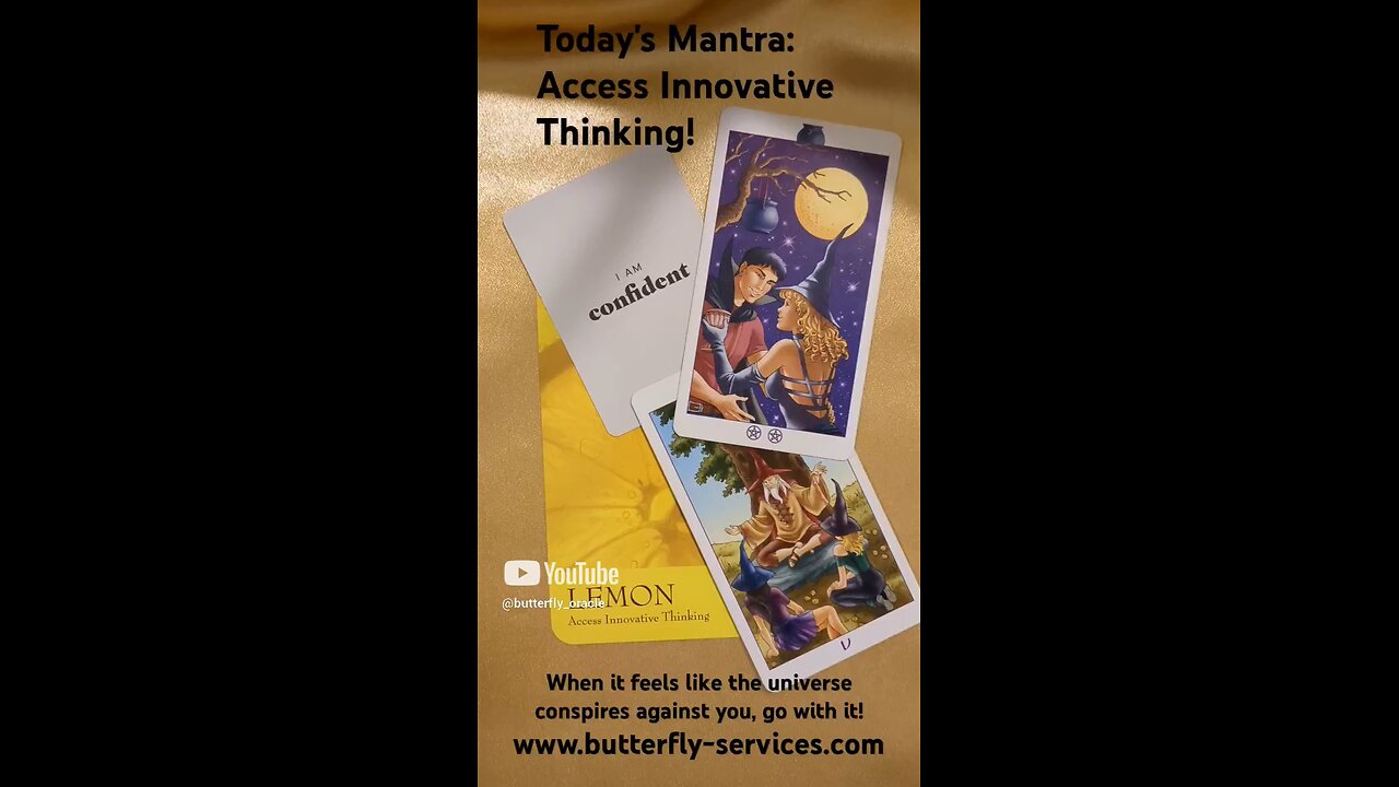 Butterfly Insightful Daily Tarot - Tips on how to project confidence, when you don't feel it!