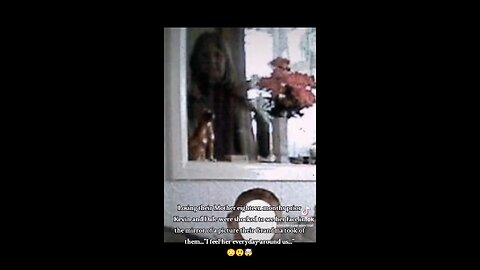 Moms ghost shows up in mirror