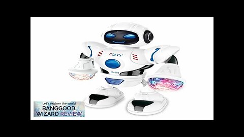 Electric Dazzling Dancing Robot Educational Parent-child Interaction Robot Toy with LED Review