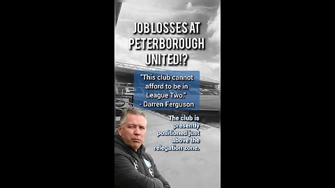 Jobs set to go at footie ⚽ club!? #Pboro