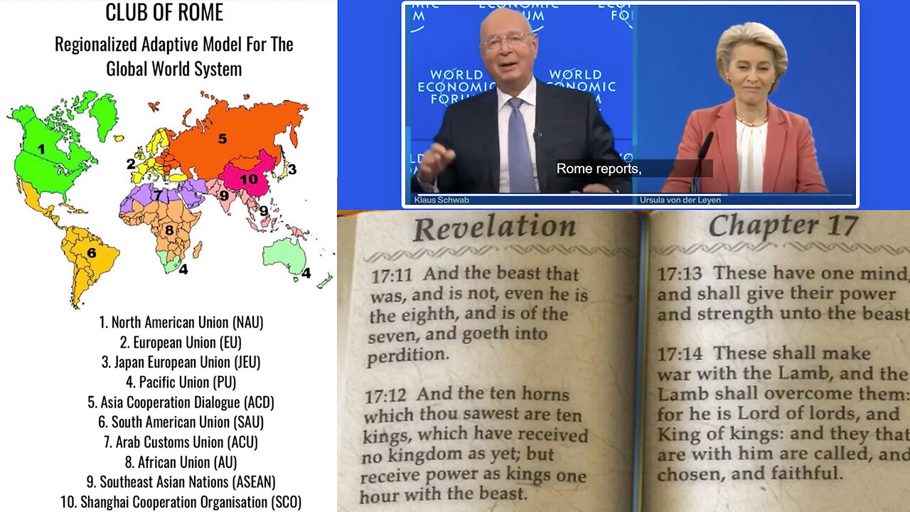 Club of Rome | Did You Know That Klaus Schwab & the Club or Rome Created a Plan to Divide Earth Into 10 Regions or Kingdoms? Rev 17:12 Happening Now? Does the Bible Discuss Dividing Earth Into 10 Economic Regions?