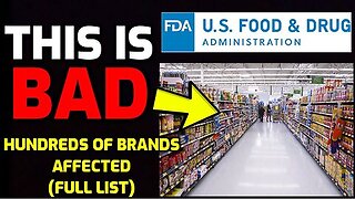 ALERT- FDA just CONFIRMED - Potential 'Cancer' Risk - Hundreds of Brands Affected