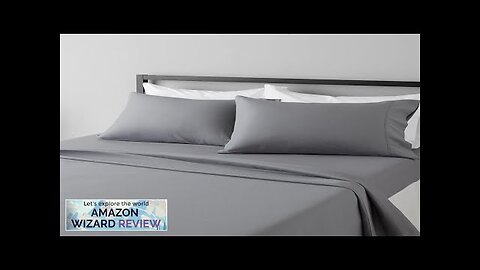 Amazon Basics Lightweight Super Soft Easy Care Microfiber 4-Piece Bed Sheet Set Review