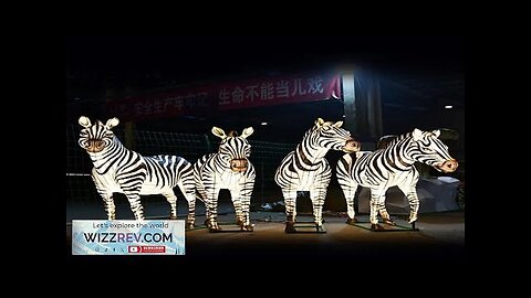 Custom Outdoor Festival Decoration Animal Modeling Light Lantern LED Waterproof Zebra Review