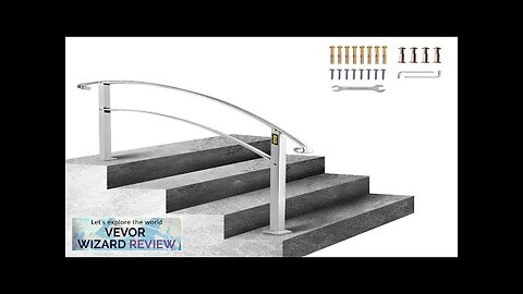 VEVOR Handrails for Outdoor Steps Fit 1 or 4 Steps Outdoor Stair Review