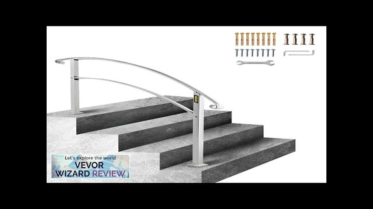 VEVOR Handrails for Outdoor Steps Fit 1 or 4 Steps Outdoor Stair Review