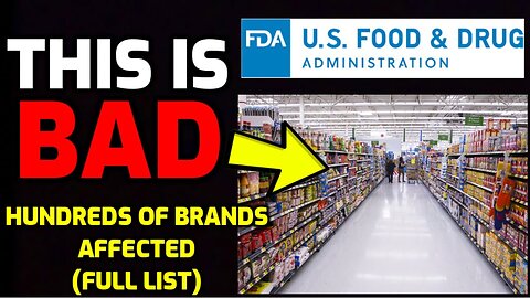 ALERT: FDA just CONFIRMED - Potential "Cancer" Risk - Hundreds of Brands Affected