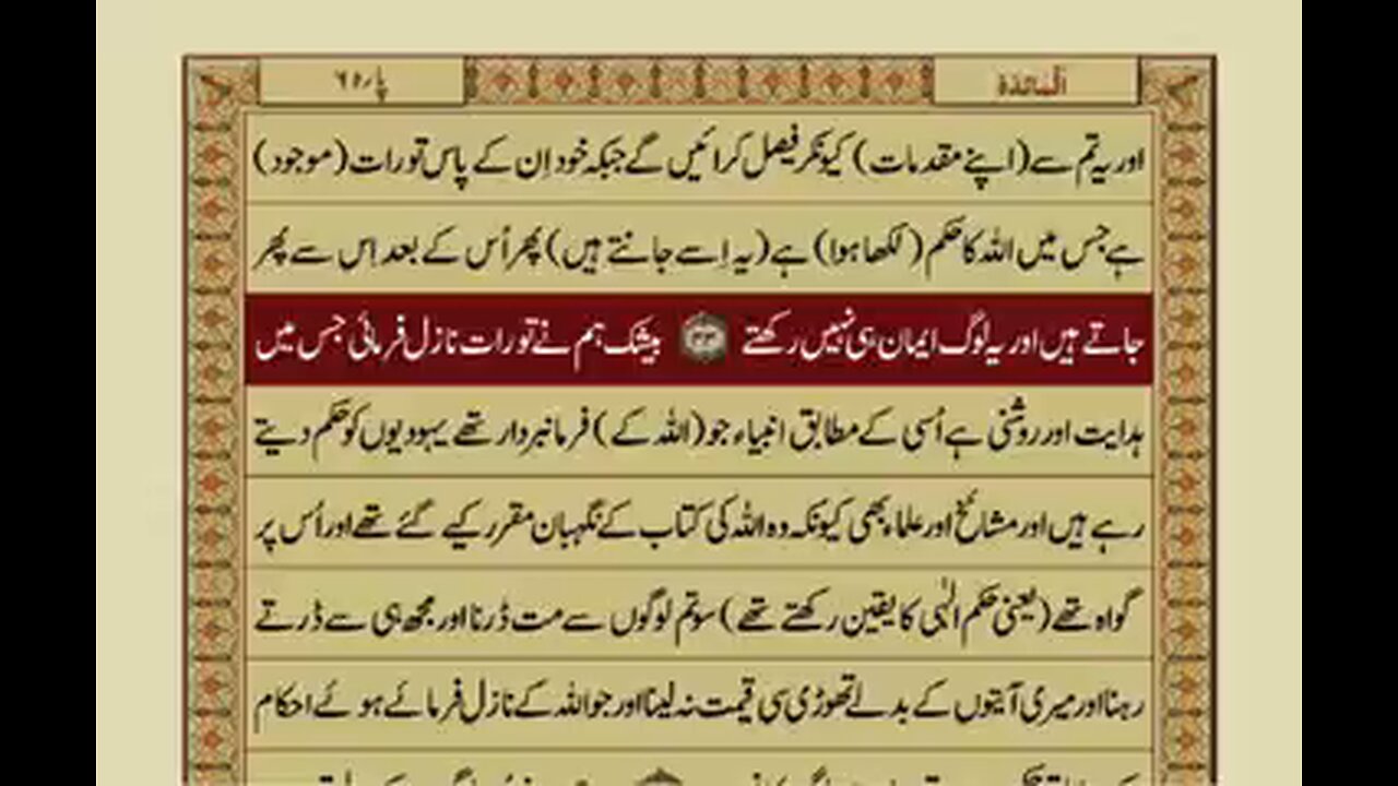 surah maida with Urdu and Hindi Tarjuma ke sath beautiful voice Quran Majeed
