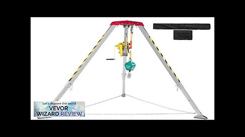 VEVOR Confined Space Rescue Tripod 1200lbs Winch with 8' Legs Confined Space Review