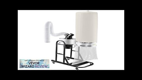 VEVOR 1.5 HP Dust Collector 647 CFM Portable Vortex Dust Collector Woodworking Review