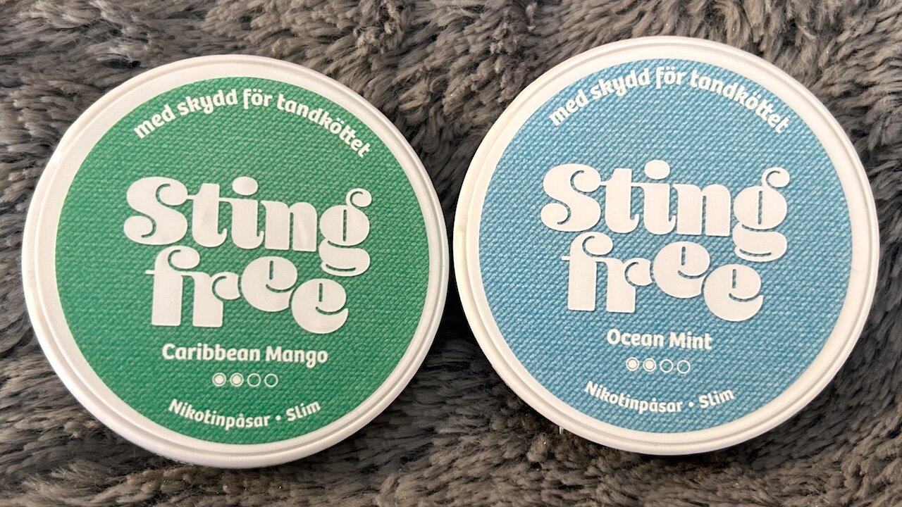 Sting Free (Ocean Mint & Caribbean Mango) Nicotine Pouches Review
