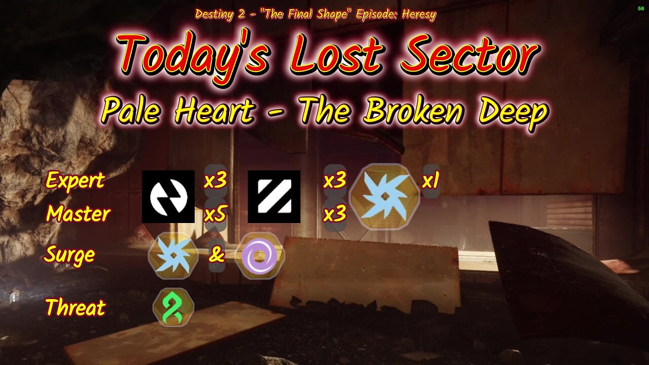 Destiny 2: 3-3-25 The Broken Deep is the Lost Sector. Arc/Void Surge. Then some Once Human.