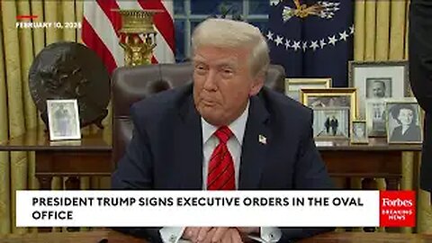 BREAKING NEWS: Trump Signs Raft Of New Executive Orders While Taking Questions From Reporters