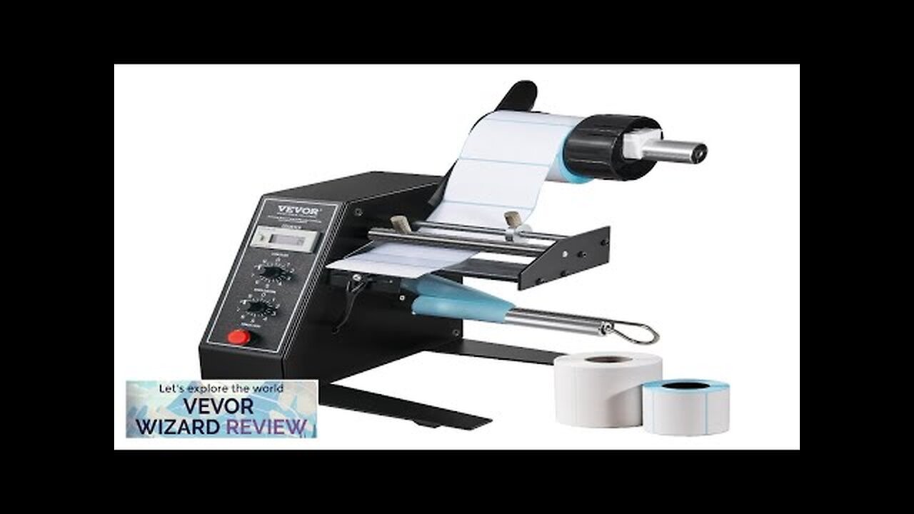 VEVOR Automatic Label Dispenser Width 0.6"-4.9"/15-125 mm Length 0.1"-5.9"/3-150 mm Review