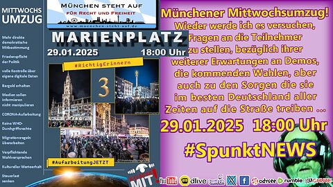 LIVE | #München | #MSA #Mittwochsumzug | #MUC2901 - Start und Ende am Münchner Marienplatz