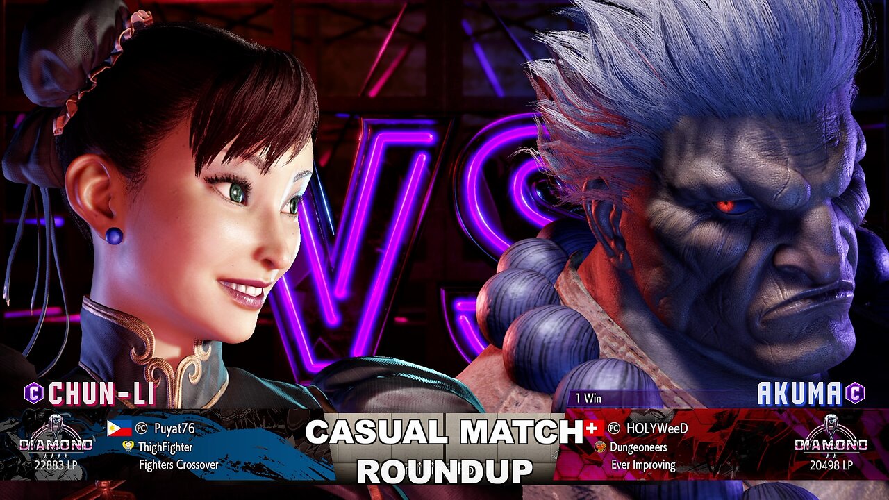 Kuya Kalbo SF6 Casual Match Roundup. Chun Li 4 star Diamond Rank [Hori Fight Stick]