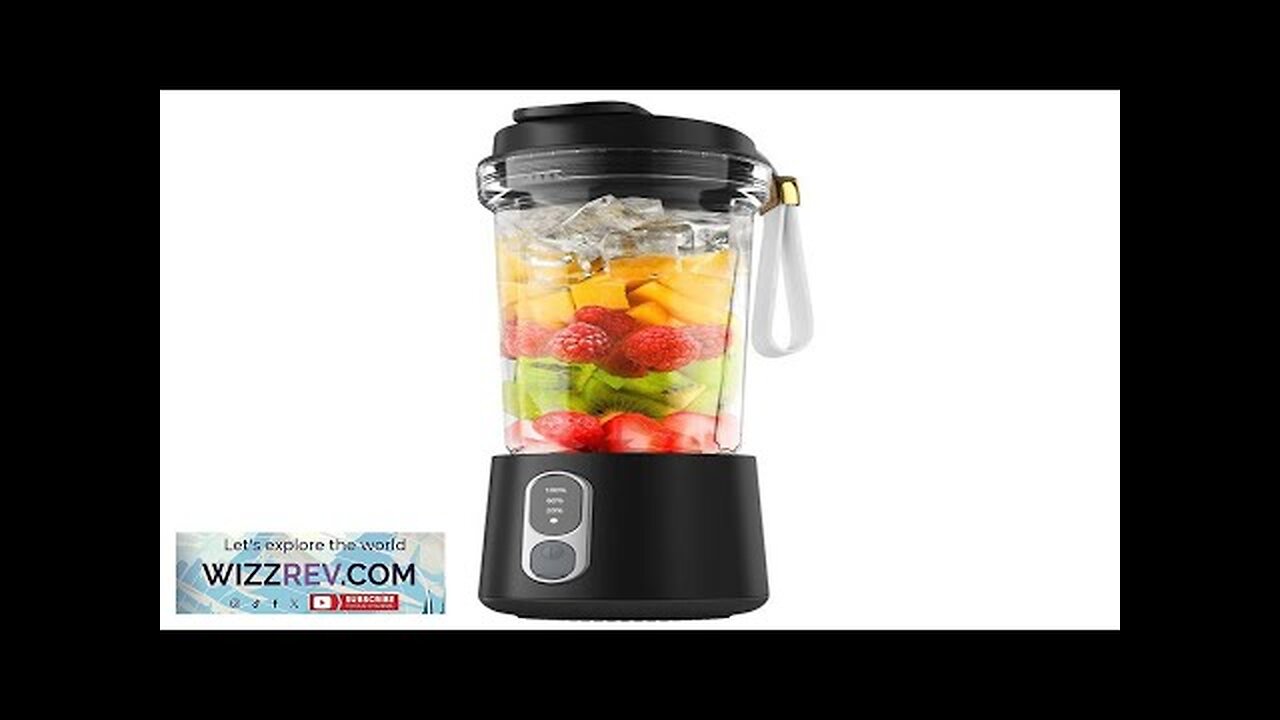 300W 500ML Multifunctional Blender Cup USB Rechargeable Mini Juicer Portable Juicer Review