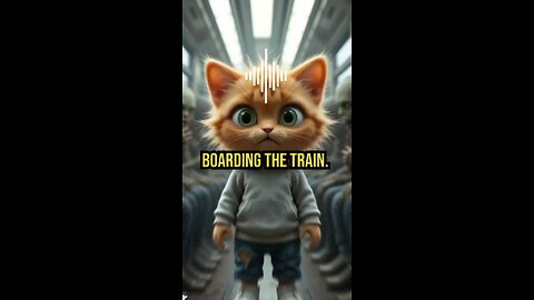 cat on zombie train