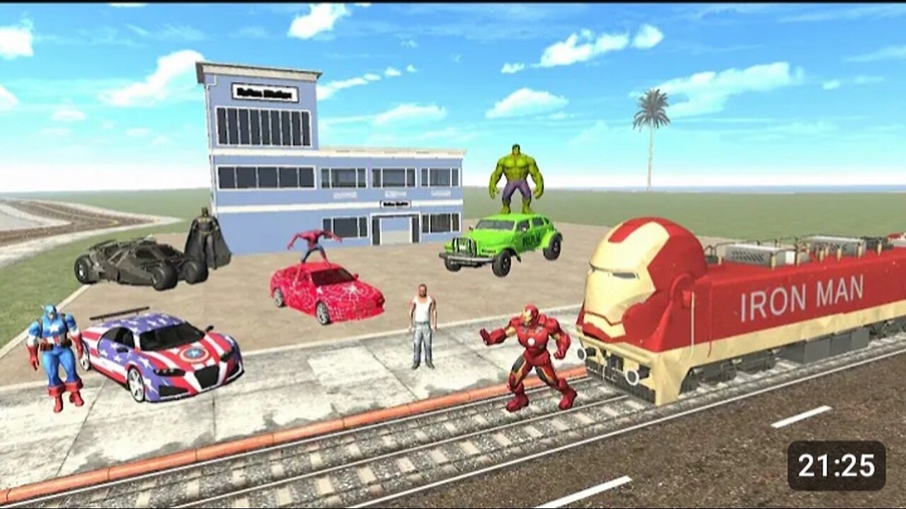 Franklin found new avengers cars in Indian bikes driving 3D game new video