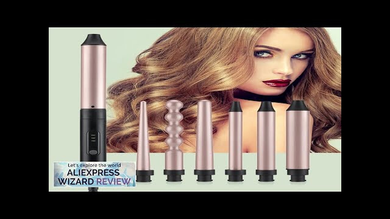 6 In 1 Electric Hair Curler 9-32mm Fast Heating Long-lasting Professional Curling Review