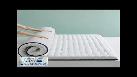 Thick Bed Mattress Toppers Memory Foam Magic Fabric Antibacterial Mattress Soft Quilt Review