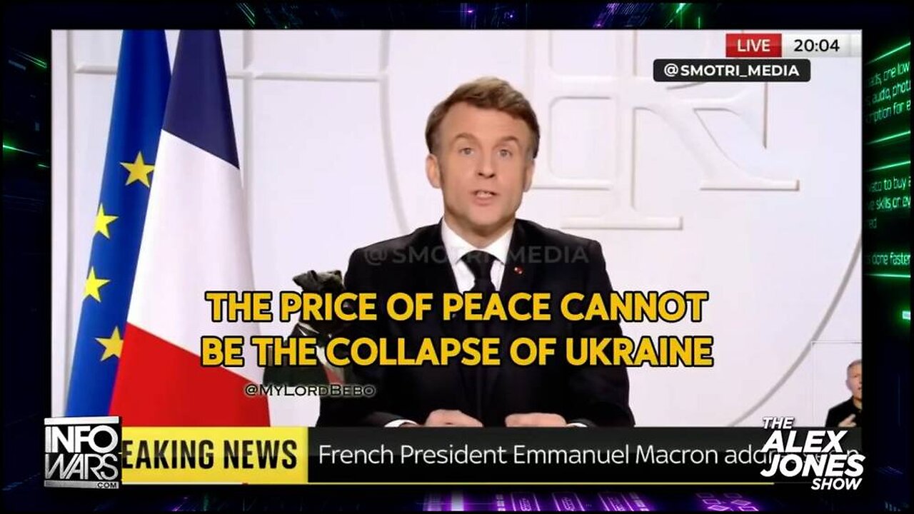 VIDEO: Macron Announces New Global Order & Aggression Toward Russia Without