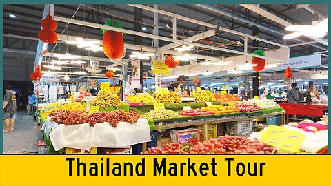 Quick Walk Through A Vegetable Market in Thailand