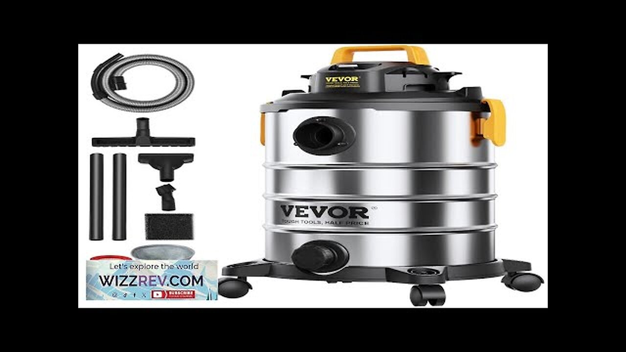 VEVOR Stainless Steel Wet Dry Shop Vacuum 8 Gallon 6 Peak HP Review