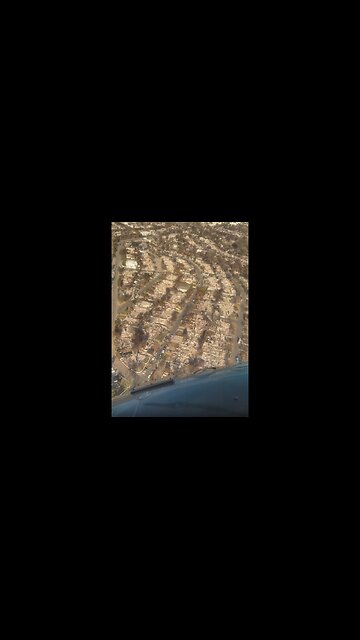 President Trump’s view from Marine One prior to landing in California