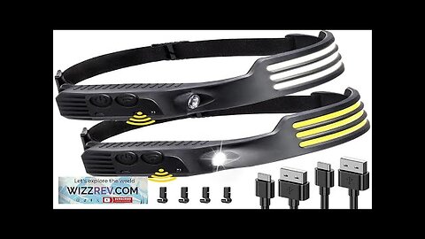 Powerful Induction COB LED Headlamp USB Rechargeable Head Flashlight Work light Outdoors Review