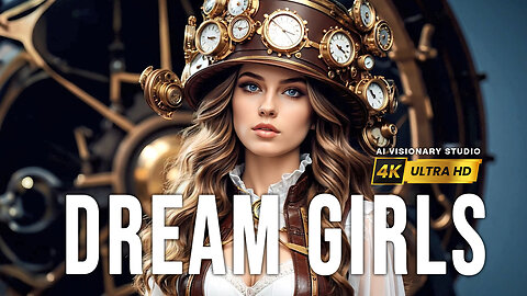 Dream Girls in Clockpunk Style AI Short Film Timeless Elegance | Ai Music Ai Video Music Video & Ai Women