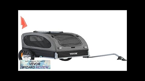 VEVOR Dog Bike Trailer Supports up to 88 lbs Pet Cart Bicycle Review