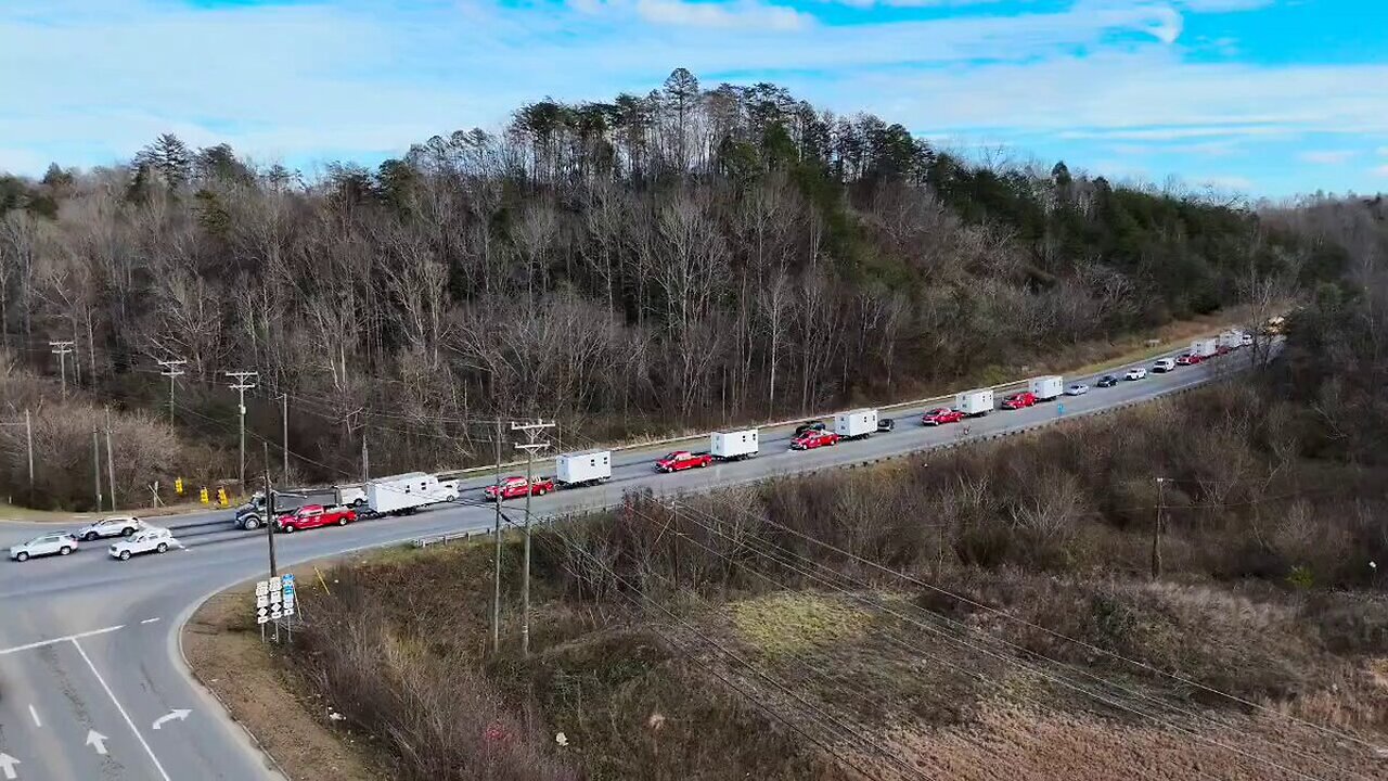 NASCAR & Lowes donated/delivered over 100 tiny homes to WNC this past week