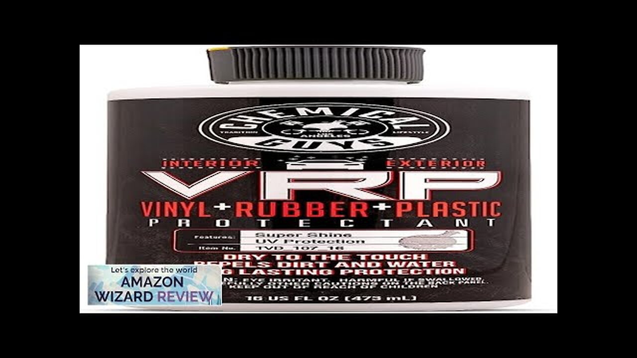 Chemical Guys TVD_107_16 VRP Vinyl Rubber and Plastic Non-Greasy Dry-to-the-Touch Long Review