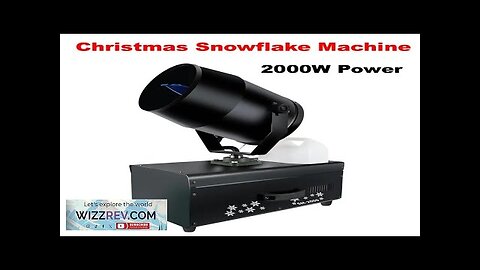 Mini 2000W Christmas Snowflake Machine Shaking Artificial Snow Machine Portable for Dancing Review