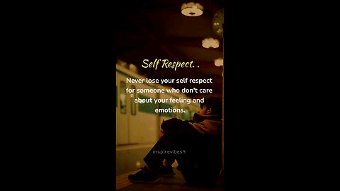 self respect