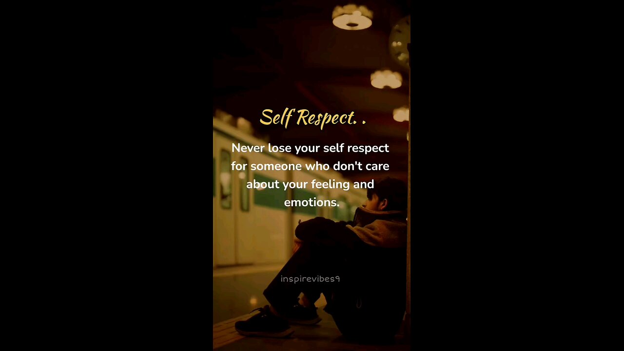 self respect