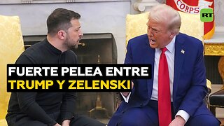 Fuerte pelea entre Trump y Zelenski