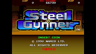 Steel Gunner Arcade Game, Namco 1990, Longplay