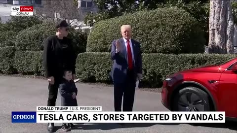 Violence against Tesla is "domestical," according to Trump. || Awaken With Trumpo Jr.