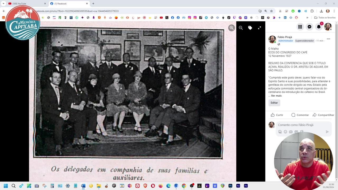 2º Centenário do Café - Governo Florentino Avidos (São Paulo - 1927)