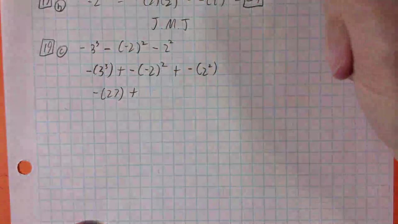 Saxon Algebra 1 Lesson 19 (c)