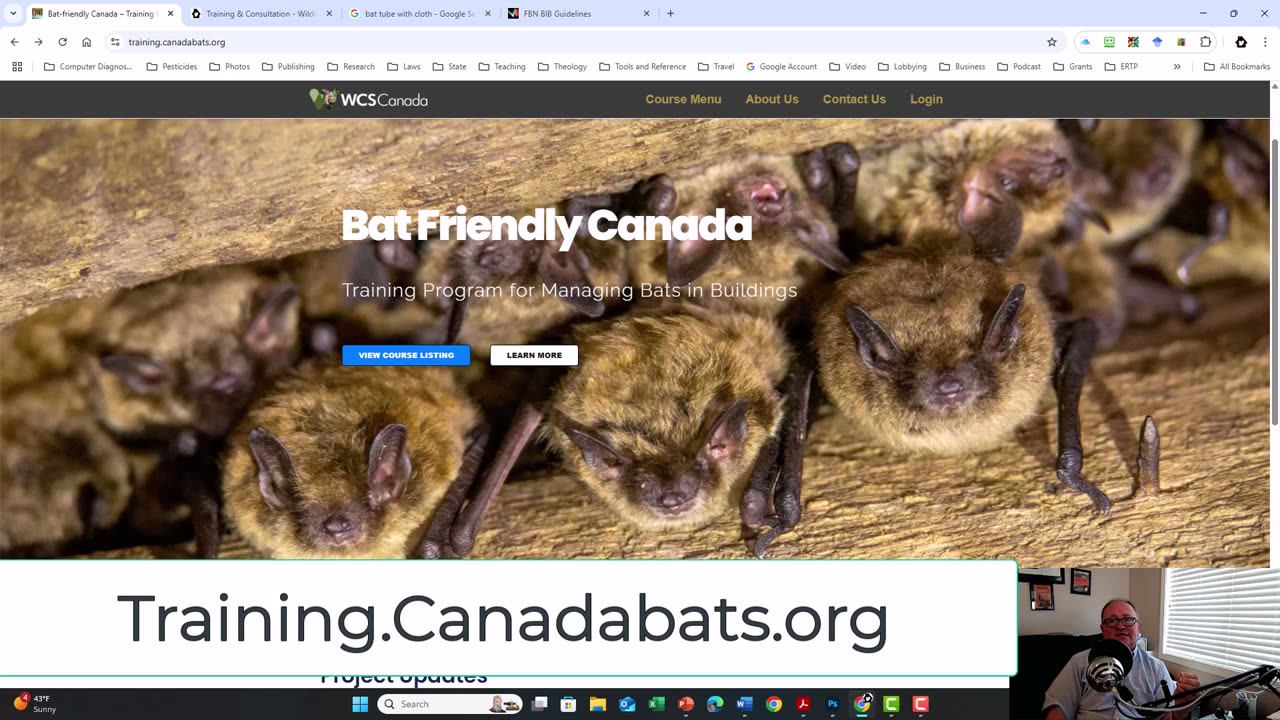 Training on Control of Structural Dwelling Bats by Bat Friendly Conservation Management
