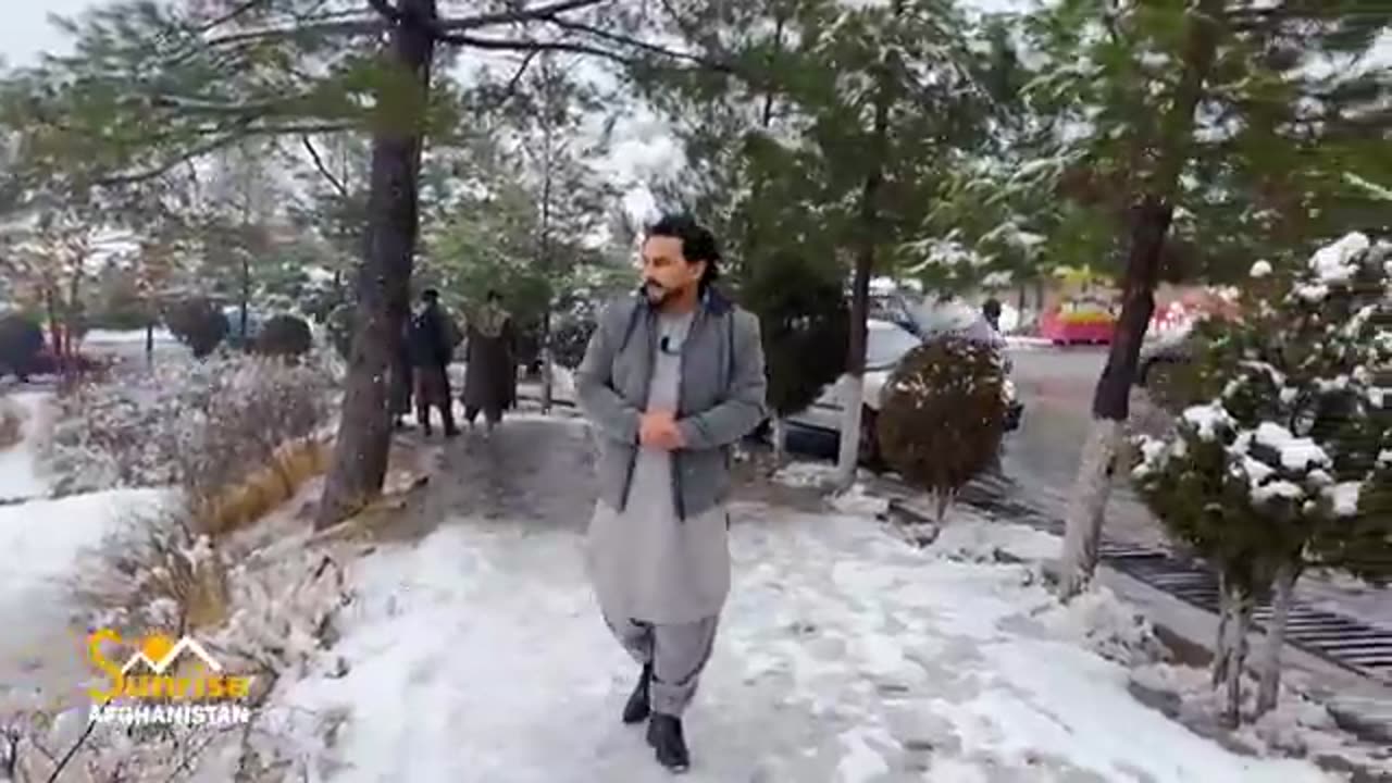 Afgnistan, first season of snow fall inkabul,in year 2025