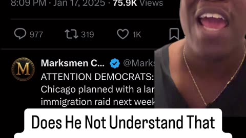 Does He Not Understand That Chicago Wants Mass Deportation These People Are Out of Touch