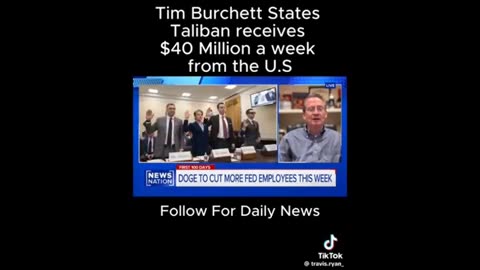 Burchett on Tax payer money going to Taliban..