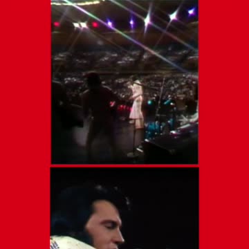 ELVIS SIDE BY SIDE "ALOHA-BURNING LOVE" LIVE AND REHEARSAL